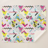 ポストモダンメンフィススタイルパターン シェルパブランケット (正面(横))