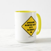 ポストモダン時代の印の接近の取りはずされた現実 マグカップ (正面右)