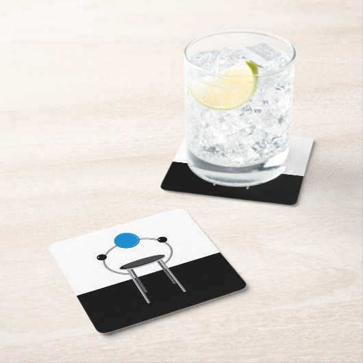 ポストモダン椅子 スクエアペーパーコースター (インサイチュ)