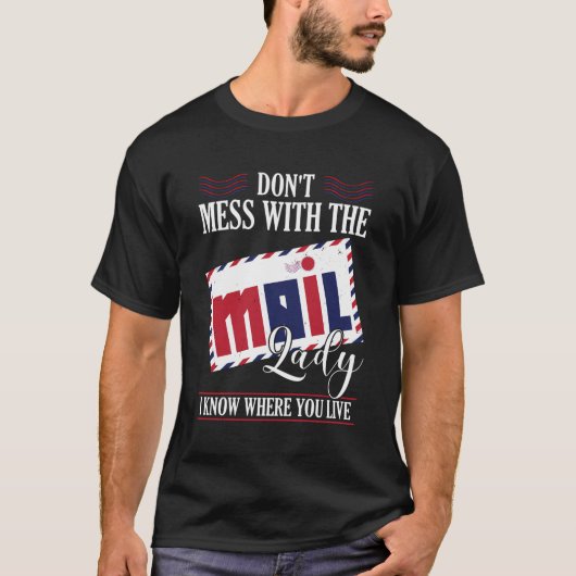 ポスト会社員メールの女性と混乱しない Tシャツ (正面)