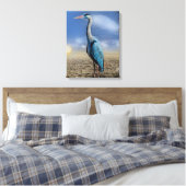 ポスト印象主義ヘロンウォーターカラー抽象芸術アート キャンバスプリント (インサイチュ (寝室))