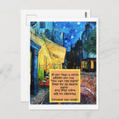 ポスト印象派アート絵画の引用文はがき ポストカード (正面/裏面)