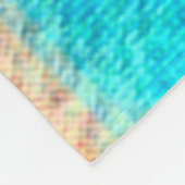 ポスト印象派ワイルドウルフスピリチュアルアート フリースブランケット (角)