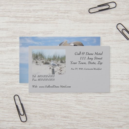 ポスト名刺のカモメ 名刺 (正面/裏面インサイチュ)