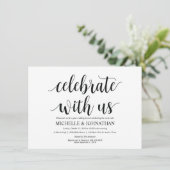 ポスト素朴のブ結婚ランチ招待状カード 招待状 (スタンド正面)