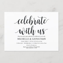 ポスト素朴のブ結婚ランチ招待状カード