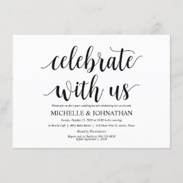 ポスト素朴のブ結婚ランチ招待状カード 招待状