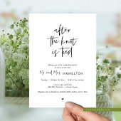 ポスト結婚のブランチ、結び目の後 招待状
