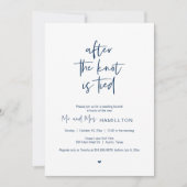 ポスト結婚のブランチ、結び目の後Invita結び付け 招待状 (正面)