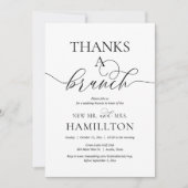 ポスト結婚ズブランチ感謝していブランチ招待状 招待状 (正面)