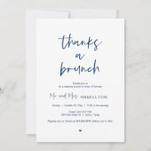 ポスト結婚ズブランチ感謝していブランチ招待状 招待状 (正面)