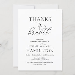 ポスト結婚ズブランチ感謝していブランチ招待状 招待状