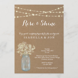 ポスト結婚ズブランチ朝アフター招待状 招待状