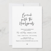 ポスト結婚ズブランチ、新婚のブランチ 招待状 (正面)