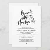 ポスト結婚ズ、新婚のブランチ、エロペメント 招待状 (正面/裏面)