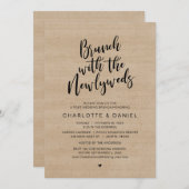 ポスト結婚ズ、新婚のブランチ、エロペメント 招待状 (正面/裏面)