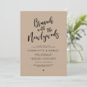 ポスト結婚ズ、新婚のブランチ、クラフト 招待状 (スタンド正面)