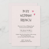 ポスト結婚ブランチ 招待状 (正面/裏面)