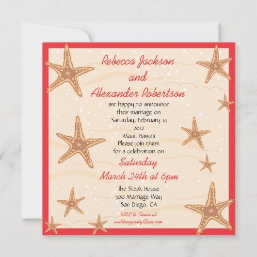 ポスト結婚披露宴の宛先招待状 招待状 (裏面)