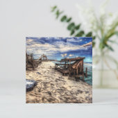 ポスト黙示録の空の放棄されたビーチ カード (スタンド正面)