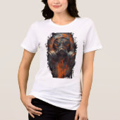 ポスト・アポカリプスのガスマスク工業 女性用 トライブレンドTシャツ (正面)