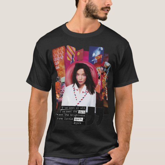 ポスト・アルバム - ビョークの歌詞 Tシャツ (正面)
