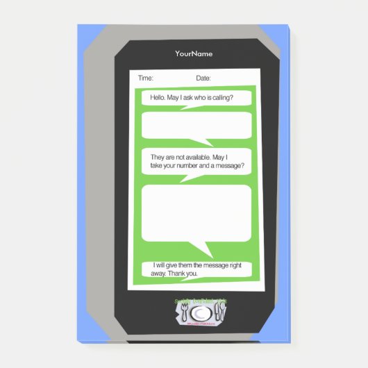 ポスト・イットのパーソナライズな電話のメッセージのパッド ポストイット (正面)