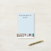 ポスト・イットの先生 ポストイット (デスク上)