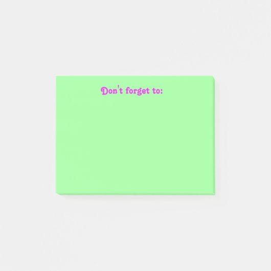 ""ポスト・イットを忘れないで下さい ポストイット (正面)