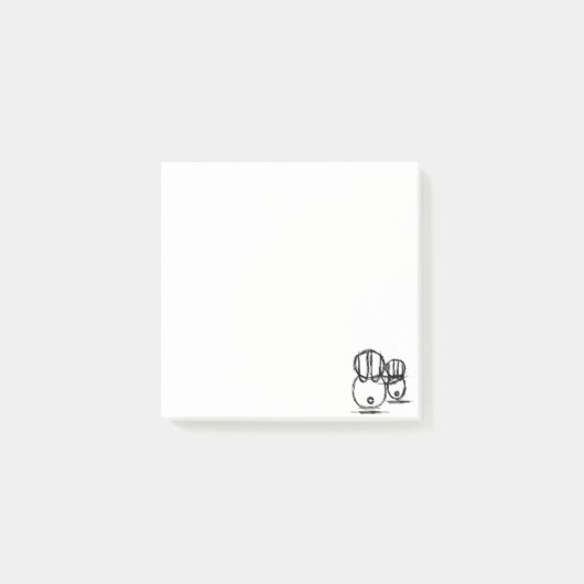 ポスト・イットノート |かわいいカップルのバニー ポストイット (正面)