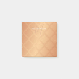 ポスト・イット-銅の格子イニシャルの名前 ポストイット