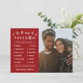 ポストCovid 12おもしろい日フリーダムフォトクリスマス シーズンカード (スタンド正面)