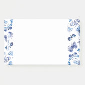 ポストitノートパッドショッピングブルー蝶 ポストイット (正面)