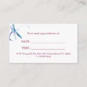 ポスドラゴンフライヘアサロンアポイントメントカード 予約カード (裏面)