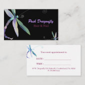 ポスドラゴンフライヘアサロンアポイントメントカード 予約カード (正面/裏面)