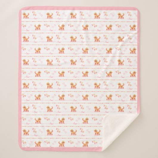 ポスドードルドッグラブシェルパブランケット シェルパブランケット (正面)