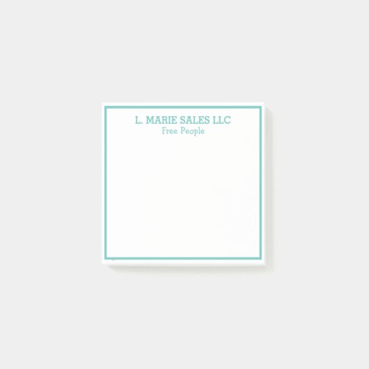 ポスパーソナライズされたトイットメモの名前 ポストイット (正面)