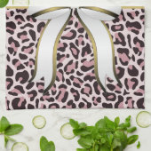 ポスピガーリーックヒョウ印刷ガーリー名前をカスタムする キッチンタオル (折り畳み)