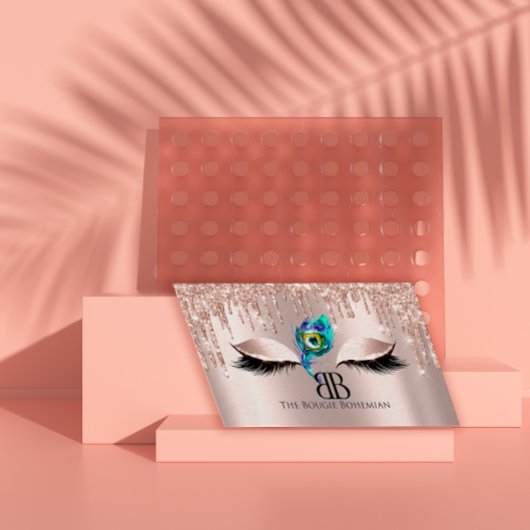 ポスブギーグリティルボヘミアンバラピンク 名刺