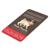 ポスプックかわいいパグ犬歩くサービス事業 マグネット (左側)