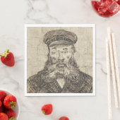 ポスマン・ジョセフ・ローリン（セピア・スケッチ） (by van ゴッホ) スタンダードランチョンナプキン (インサイチュ)