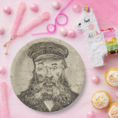 ポスマン・ジョセフ・ローリン（セピア・スケッチ） (by van ゴッホ) ペーパープレート (パーティー)