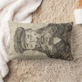 ポスマン・ジョセフ・ローリン(セピア・スケッチ) (by van ゴッホ) ランバークッション (ブランケット)