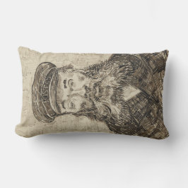 ポスマン・ジョセフ・ローリン（セピア・スケッチ） (by van ゴッホ) ランバークッション