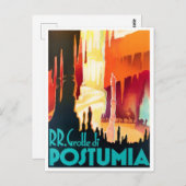 ポスミアケーブスイタリアヴィンテージ旅行 ポストカード (正面/裏面)