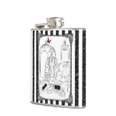 ポスワードロベルストライプのーム フラスク (左)