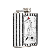 ポスワードロベルストライプのーム フラスク (右)