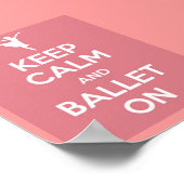 ポス保トで落ち着いてバレエ ポスター (角)
