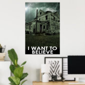 ポス信じタ-幽霊スタイル ポスター (ホームオフィス)