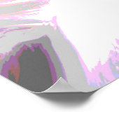 ポス怒ター効果付き猫 ポスター (角)